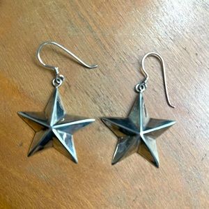 925 Silver Star Earrings